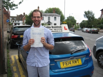 04 August 2014 - Henry passed 1st time with only 5 minor driving faults! Well done Henry, that was an excellent result....