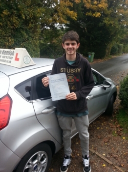 22 October 2015 - Ross passed 1st time with 12 minor driving faults! Well done Ross, that was a really good result....