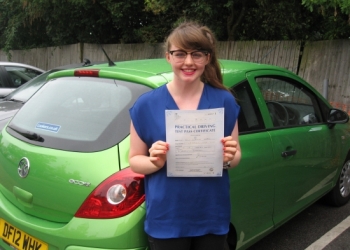 16 August 2013 - Sophie passed 1st time with only 2 minor driving faults! Well done Sophie, that was an excellent result....