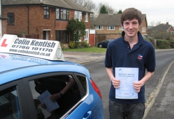 17 February 2012 - David passed with just 6 minor driving faults. Well done David, that was a really good result.



´Thanks Colin for being as patient and good natured during this learning process as you have been.



I couldn´t have asked for a better instructor and now I have passed it feels weird not having you next to me!



...